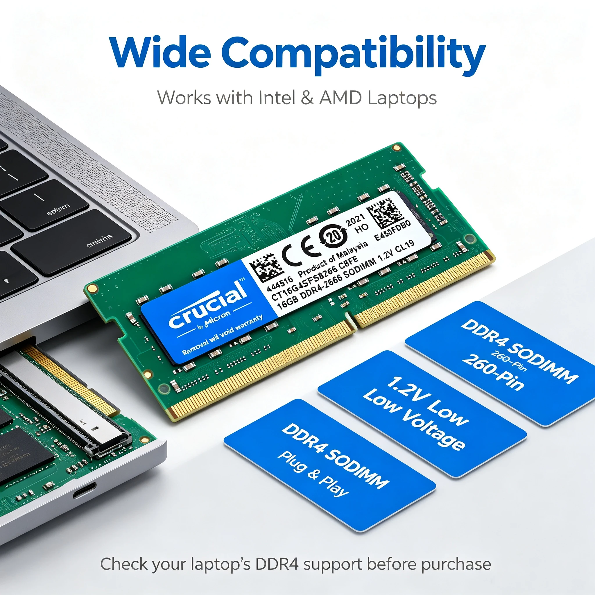 Crucial DDR4 Laptop RAM SODIMM - Ddr4 2400Mhz review and price