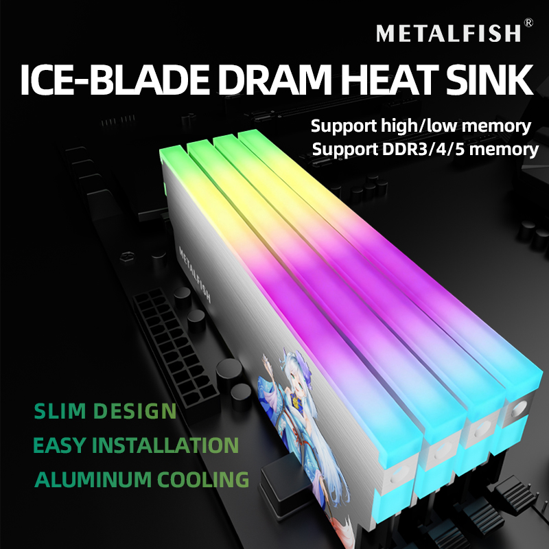 METALFISH DRAM Heatsink 5V-3PI - Ddr4 Desktop Ram review and price